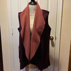 LOGO Microsuede vest